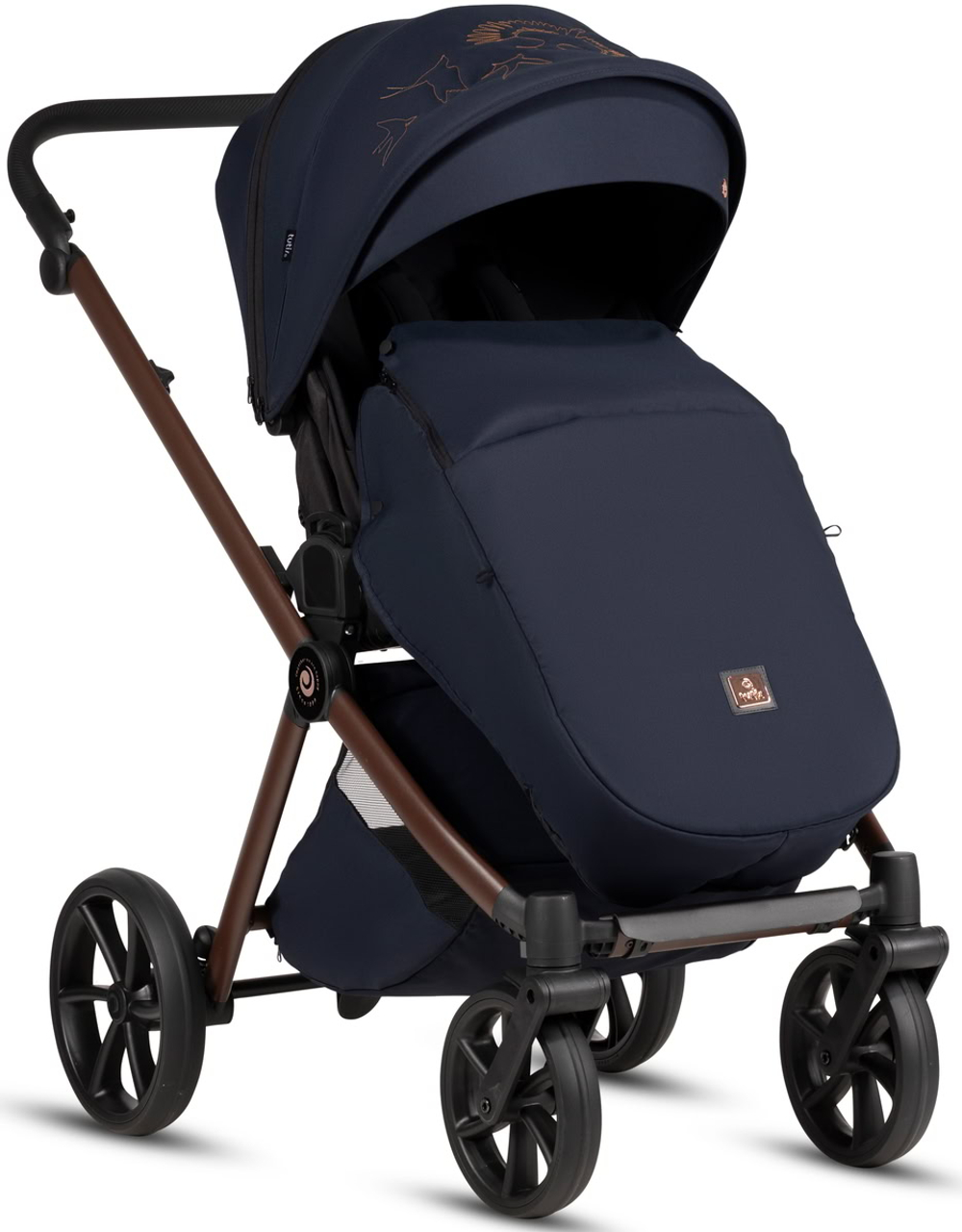 Детская коляска Tutis Mio 3 Plus Limited New 3 в 1 с автокреслом Beno Black 1622015 Midnight Swallow