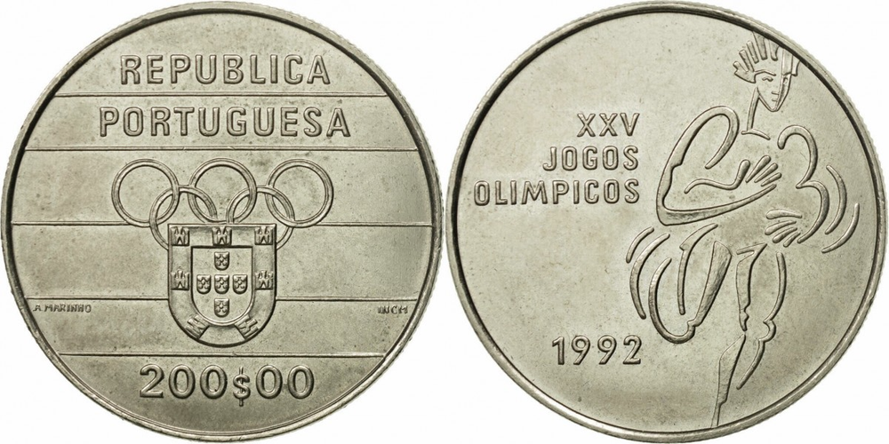 Португалия 200 эскудо, 1992 XXV летние Олимпийские Игры, Барселона 1992