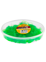 Твистер несъедобный Helios Credo Four tail 3,35"/8,5 см Red & White 100шт. (HS-20-003-N)