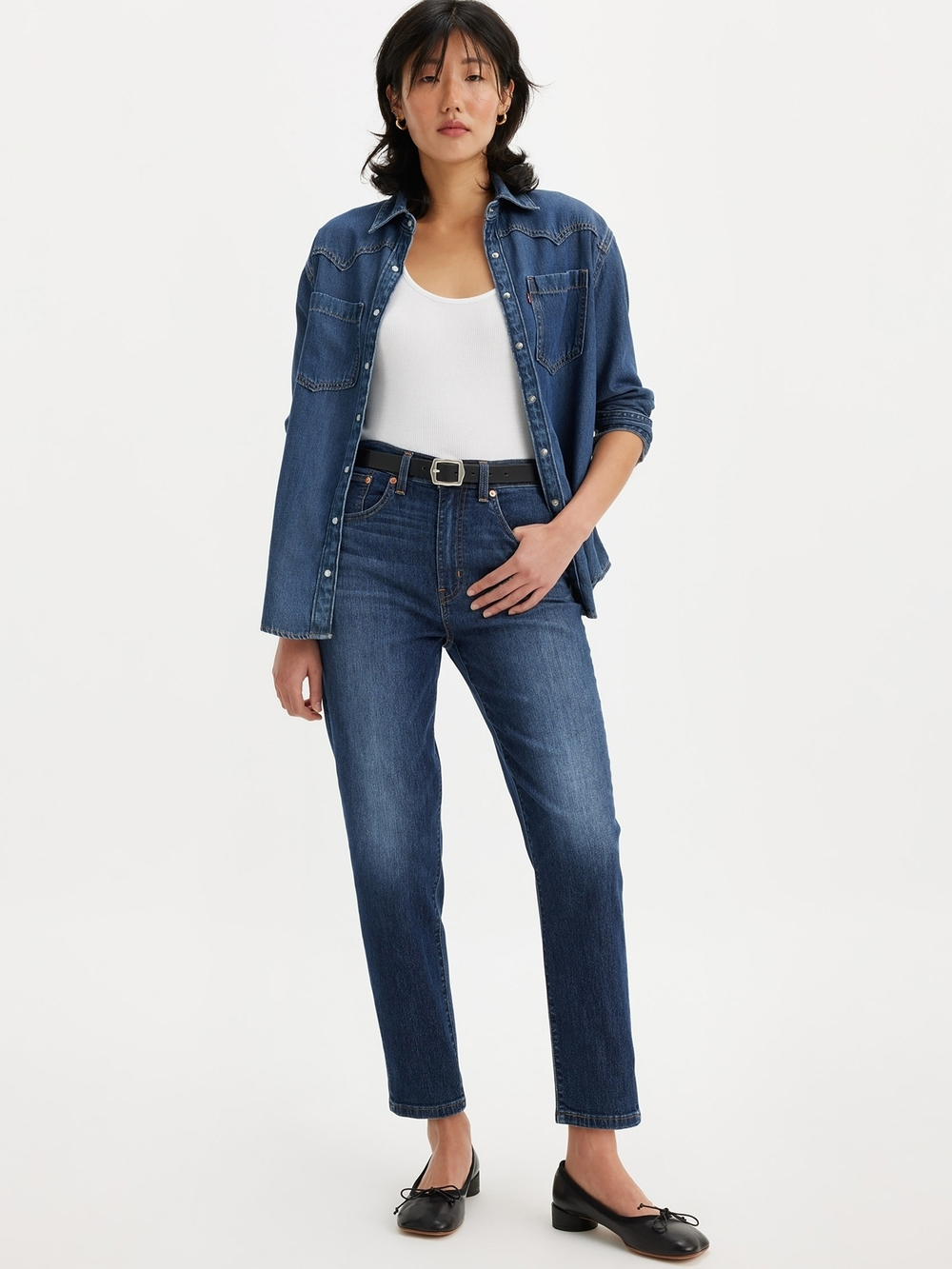 Женские джинсы бойфренды с завышенной талией Levi's High Rise Boyfriend 85873-0130