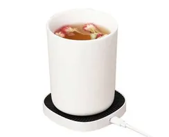 Беспроводное зарядное устройство Xiaomi Mijia XiaoDa Thermostat Wireless Charger 15W + кружка White