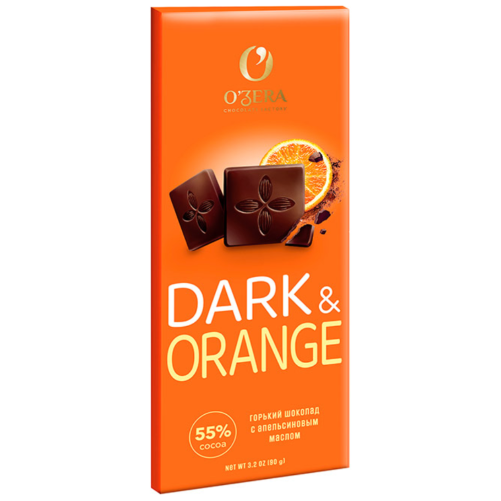 Шоколад Ozera Dark Orange 55% горький 90 гр