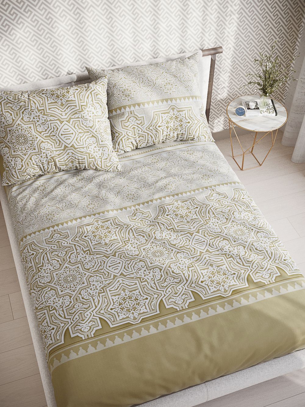 Простынь на резинке бязь Сказка "Эферия" 120x200 см