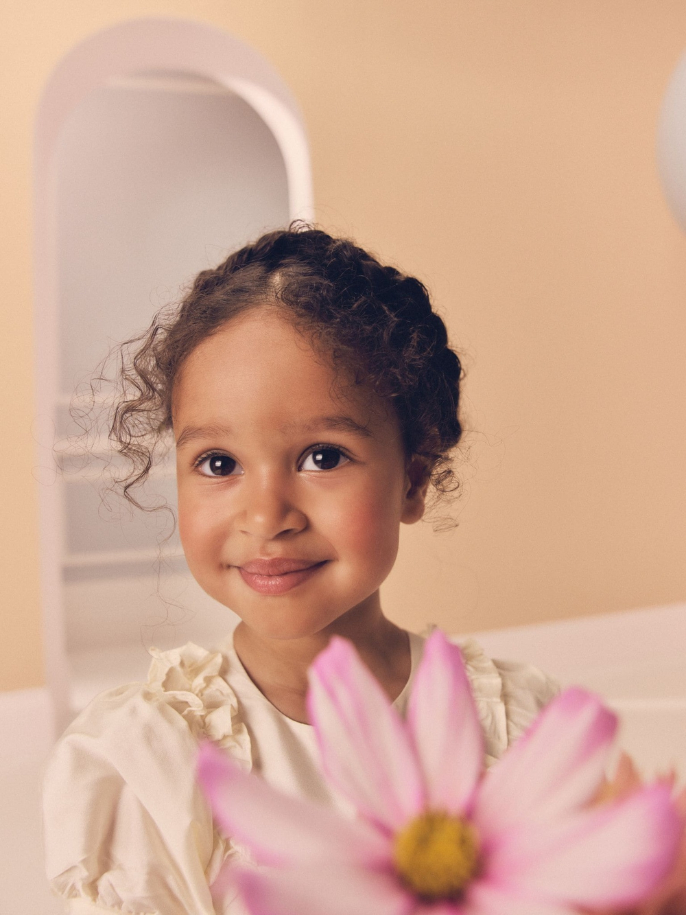 Платье для девочки Next E37-876, Кремовый