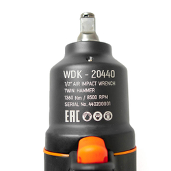 WDK-20440 Гайковерт пневматический ударный с композитным корпусом, привод 1/2", 1360 Нм