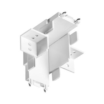 135283 SHINO NT24 180 белый Соединитель «Г» токопроводящий для шинопровода в ГКЛ (для арт.135198; 135200) IP20 48V SMAL