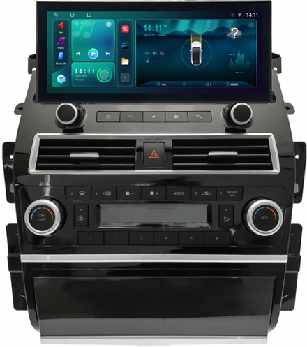 Магнитола для Nissan Patrol Y62, Infiniti QX56/QX80 2010-2019 - Carmedia KP-N1210FW монитор 12.5" в стиле LEXUS на Android 12, TS10, CarPlay, 4G SIM-слот