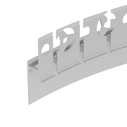 Профиль PLINTUS-FANTOM-BENT-H20-SIDE-2000 WHITE (Arlight, Алюминий) 043674