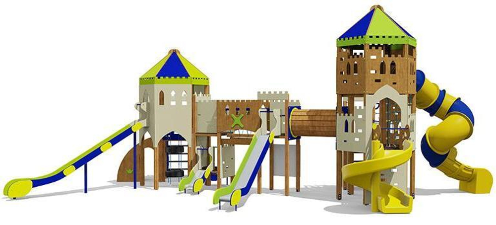 Игровой комплекс для детей 6-12 лет для уличной площадки