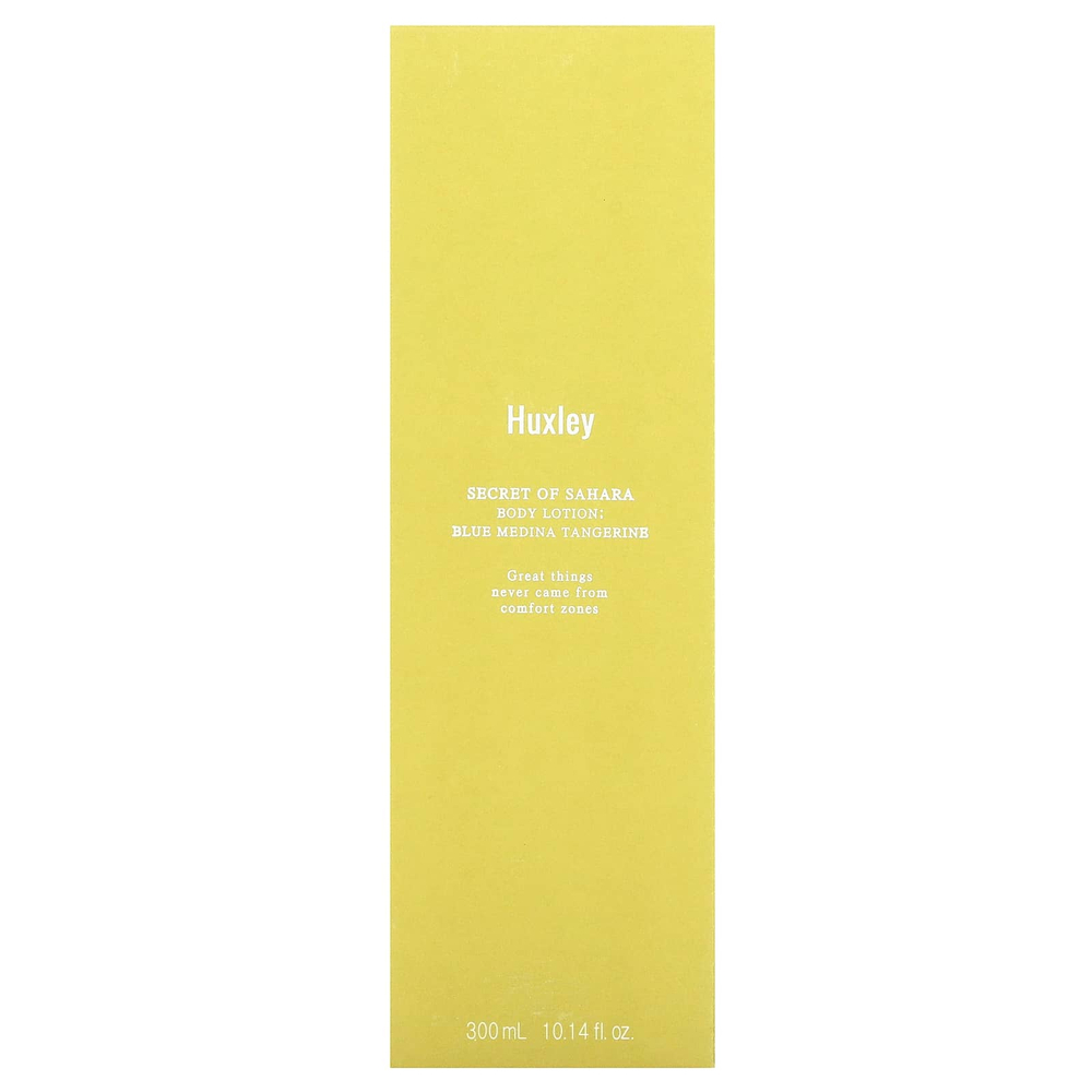 Huxley, Лосьон для тела Secret of Sahara, синий мандарин, Medina, 300 мл (10,14 жидк. унц.)