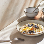 Набор глубоких тарелок IKEA GLADELIG (ГЛАДЕЛИГ), Серый, 21 см, 4 шт