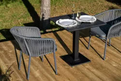 "Каффе" обеденная группа на 2 персоны, цвет "серый гранит"