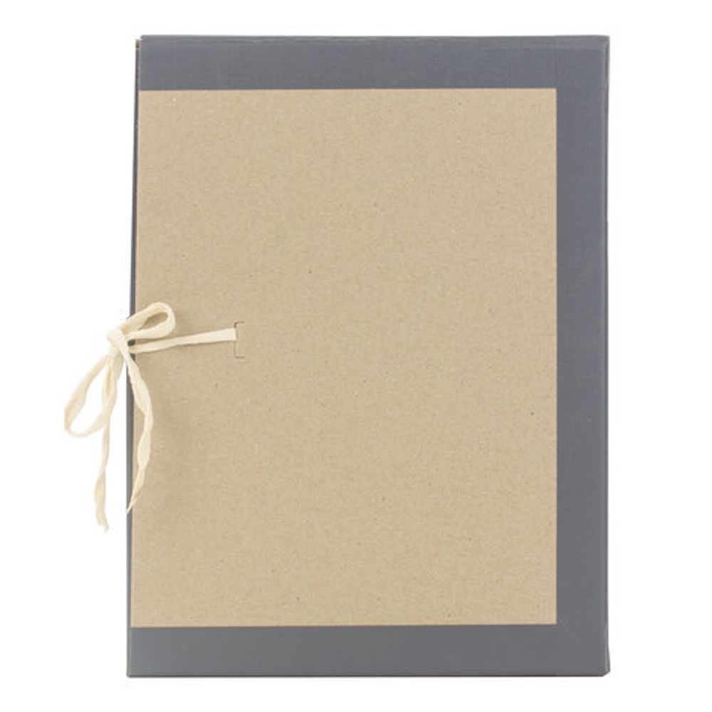 Короб архивный 180х240х330 мм, переплетный картон/бумвинил, завязки, до 1700 л., STAFF, 112160