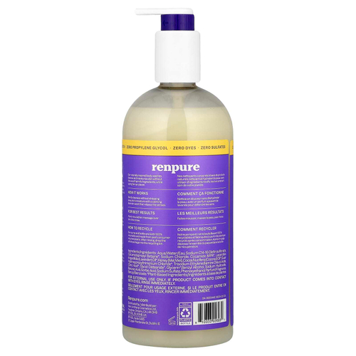 Renpure, Успокаивающий гель для душа, с лавандой и медом, 710 мл (24 жидк. Унции)