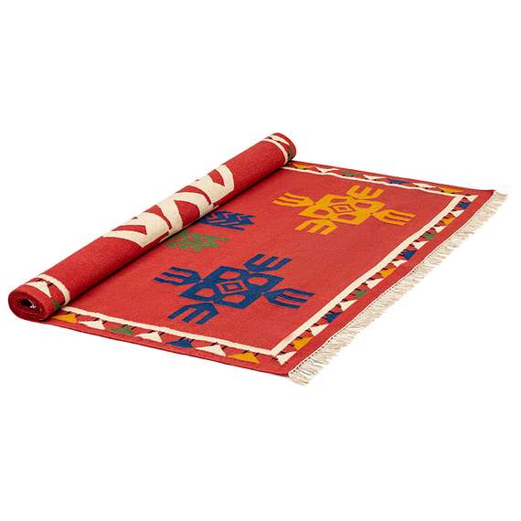 Ковер из шерсти по мотивам чувашских орнаментов из коллекции cultural heritage, 160х230 см