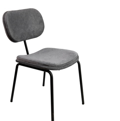 Стул Осло (эмаль черный муар, ткань iceberg grey)