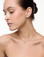 Чокер "Royal" из розового кварца Silver