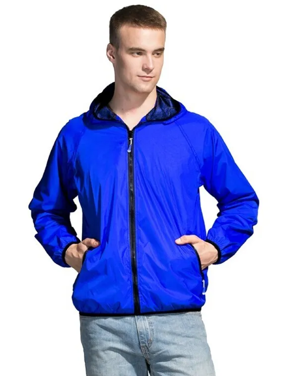 Ветровка унисекс, размер 44, цвет синий