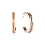 Серьги Coeur de Lion Anthracite-Rosegold 0149/21-1225