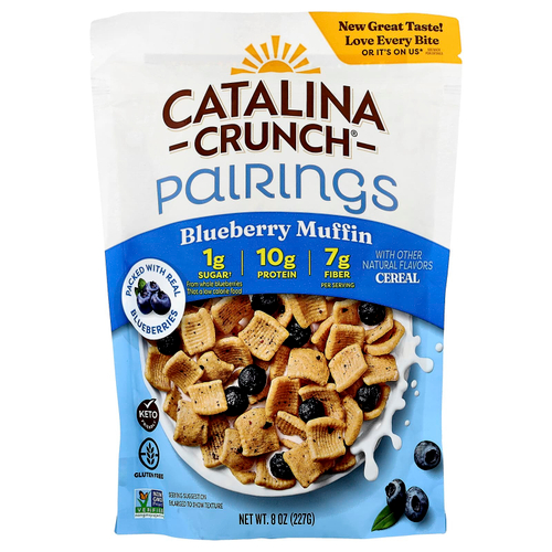 Catalina Crunch, Pairings Cereal, черничный маффин с настоящей голубикой, 227 г (8 унций)