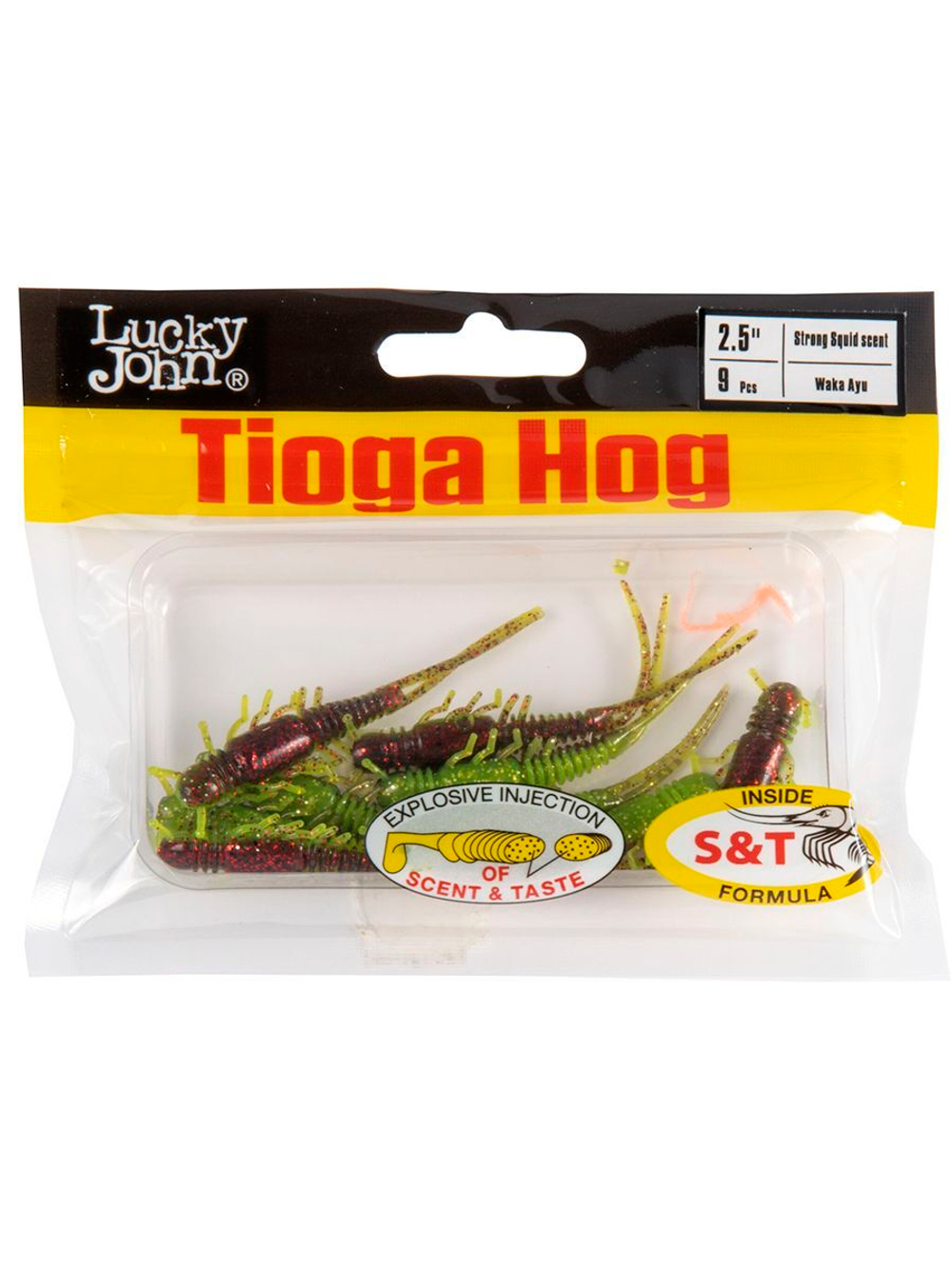 Виброхвосты съедобные искусственные LJ Pro Series TIOGA HOG 2.5in (06.35)/S13 9 шт. в упак.