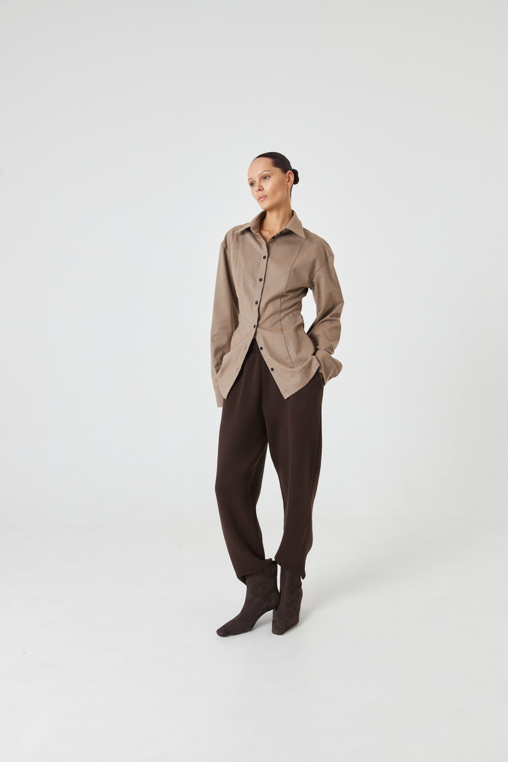 Брюки вязаные