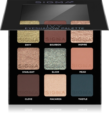 Sigma Beauty Eyeshadow Palette Ivy - палитра теней для век, 9 g