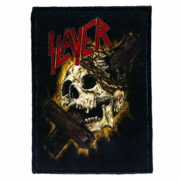 Нашивка Slayer крест сквозь череп (373)