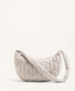 Oysho Стеганая сумка через плечо, каменный