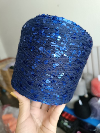 Синий, пайетки в цвет глянцевые, арт. AJ117, КОРОЛЕВСКИЕ ПАЙЕТКИ (КОПИЯ LUSTROSA)