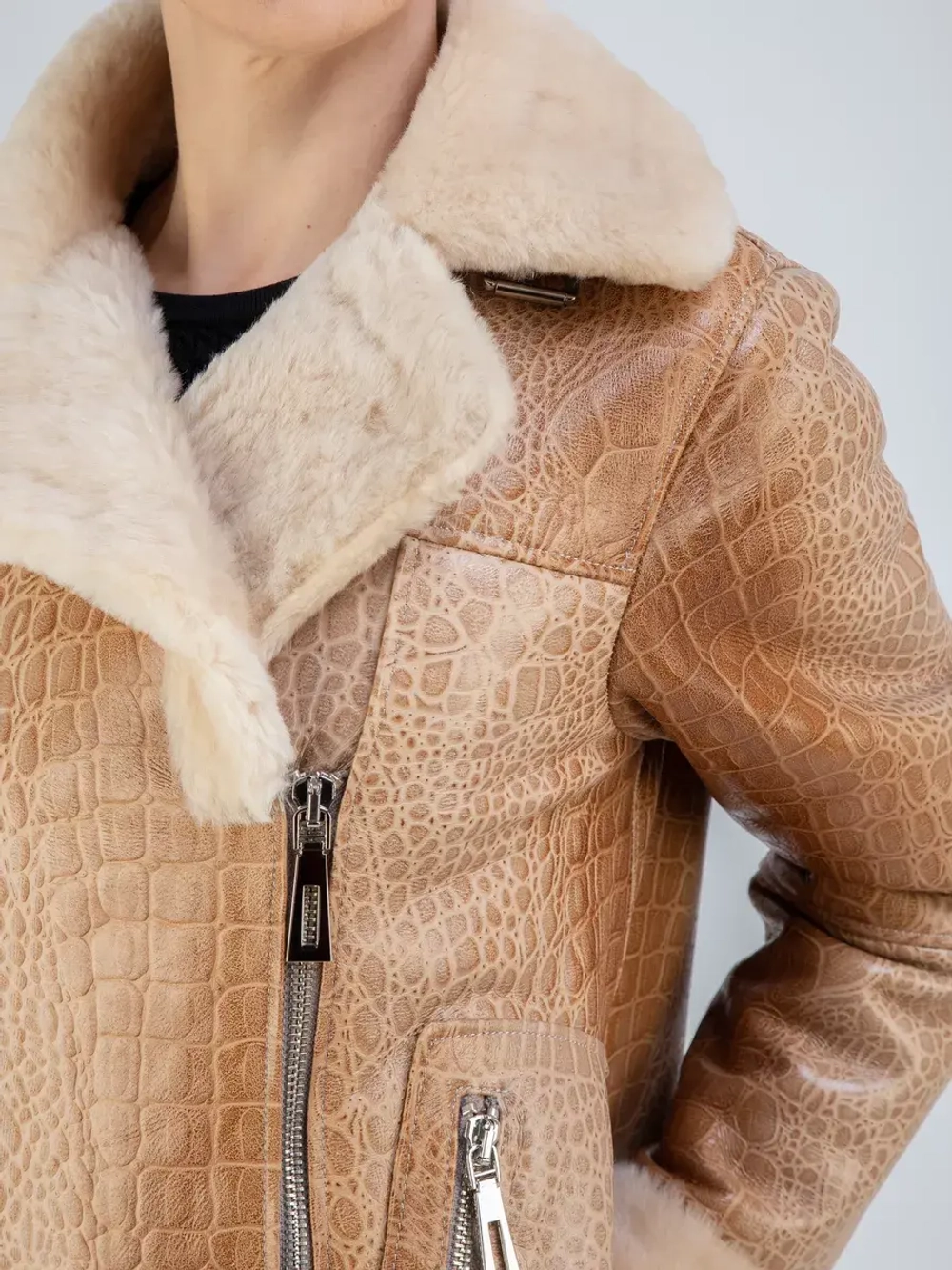 Дубленка авиатор натуральная Турция