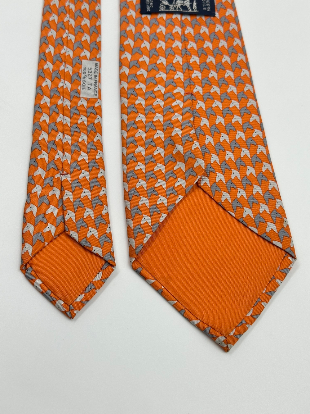 Галстук оранжевый Hermes