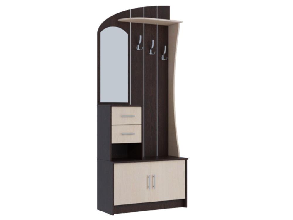 Прихожая "Саша-20" ЛДСП (венге/млечный дуб), Фант-мебель