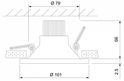 Встраиваемый светильник Elektrostandard 15267/LED 7W 4200K белый