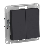 Выключатель 1-кл Schneider Electric Atlas Design карбон ATN001011