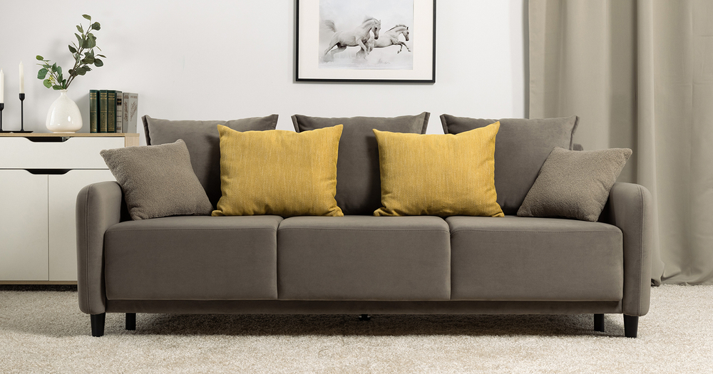 Дакота диван-кровать (серо-коричневый)