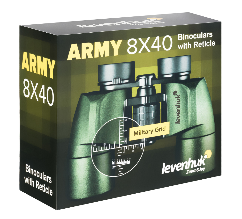 Бинокль Levenhuk Army 8x40 с сеткой