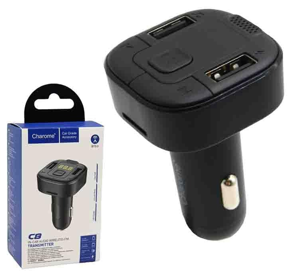 Автомобильный FM-трансмиттер Charome C8 Bluetooth (черный)