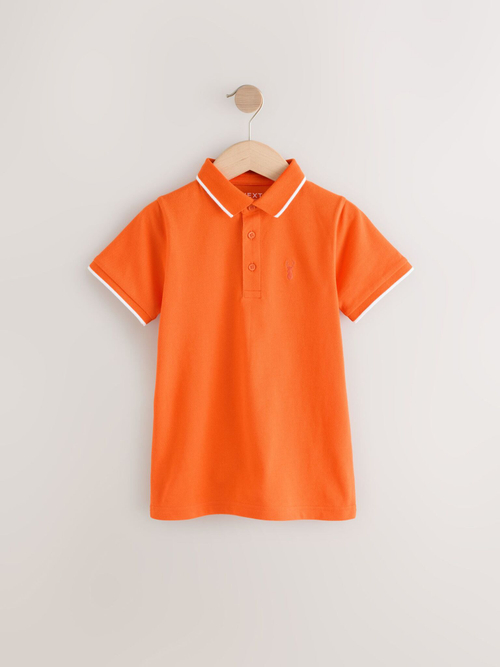 Поло для мальчика Next AG3-397, Ярко-оранжевый