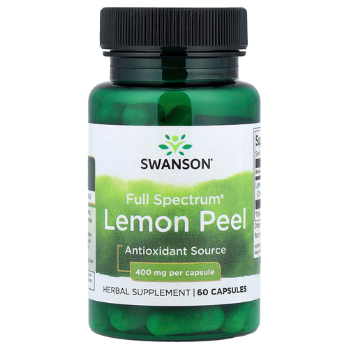 Swanson, Full Spectrum®, лимонная цедра, 400 мг, 60 капсул