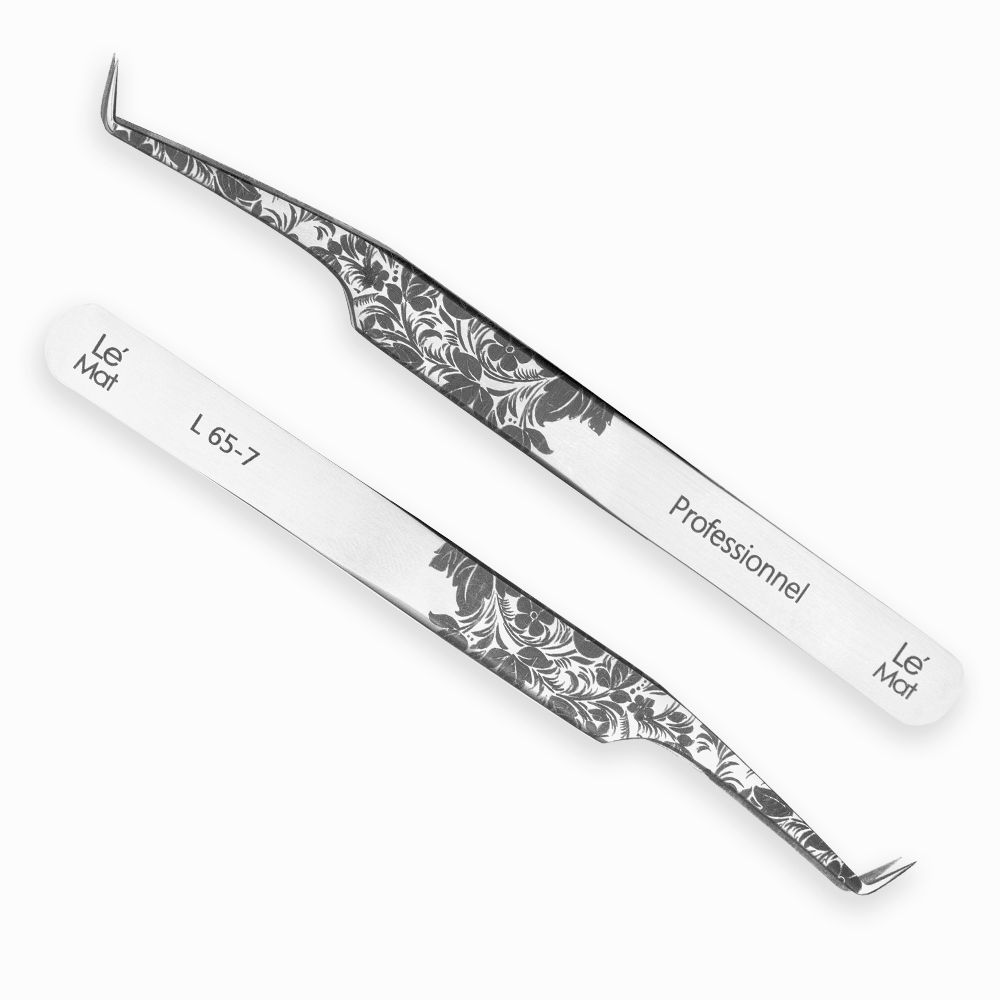 Пинцет профессиональный Le Maitre &quot;Professionnel&quot; Laser &quot;Folk&quot; L 65-7