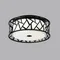 7700/40L AVRA LED SN 056 Светильник металл/ткань/стекло/белый/черный LED 40Вт 3000-6000K D500 IP20 пульт ДУ FABIANA