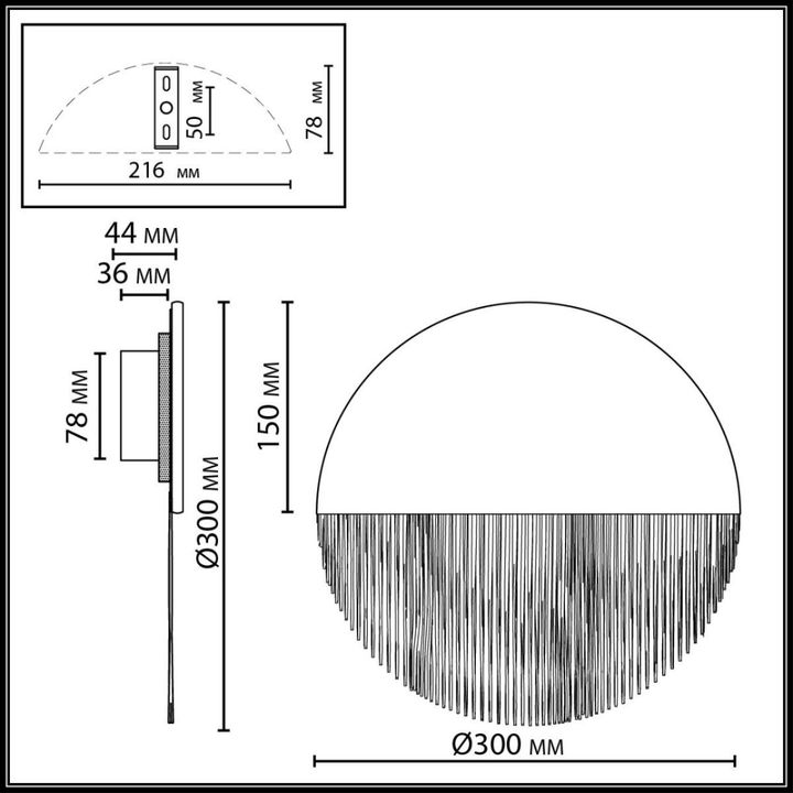 Настенный светильник ODEON LIGHT ECODESIGN CORK 7073/8WL