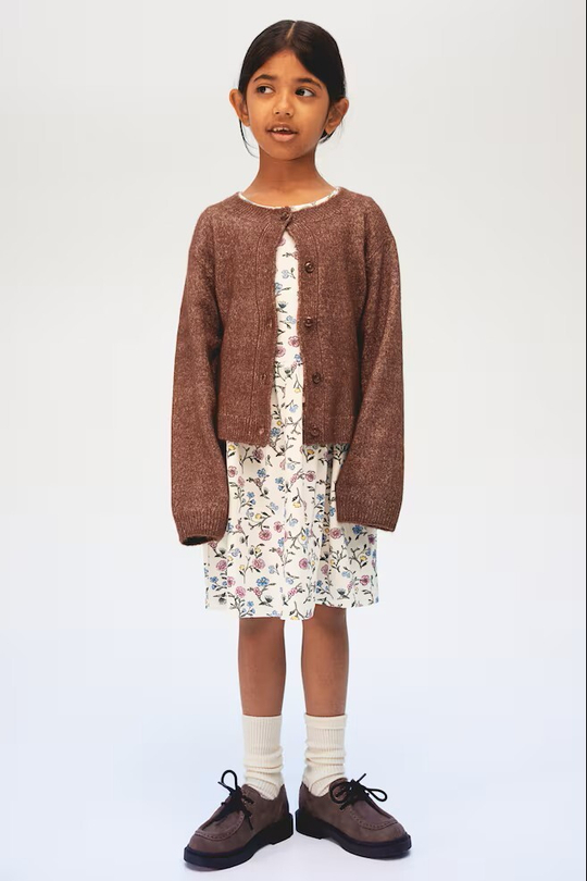 H&M Платье с принтом, белый