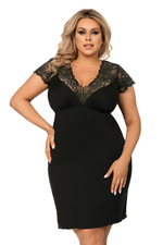 Tess plus nightdress Black Donna