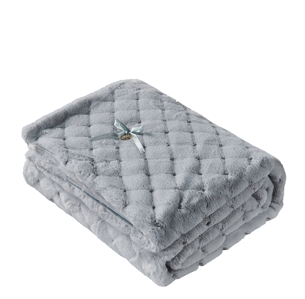 Плед 220х240 Sofi De MarkO Бернард светло-серый