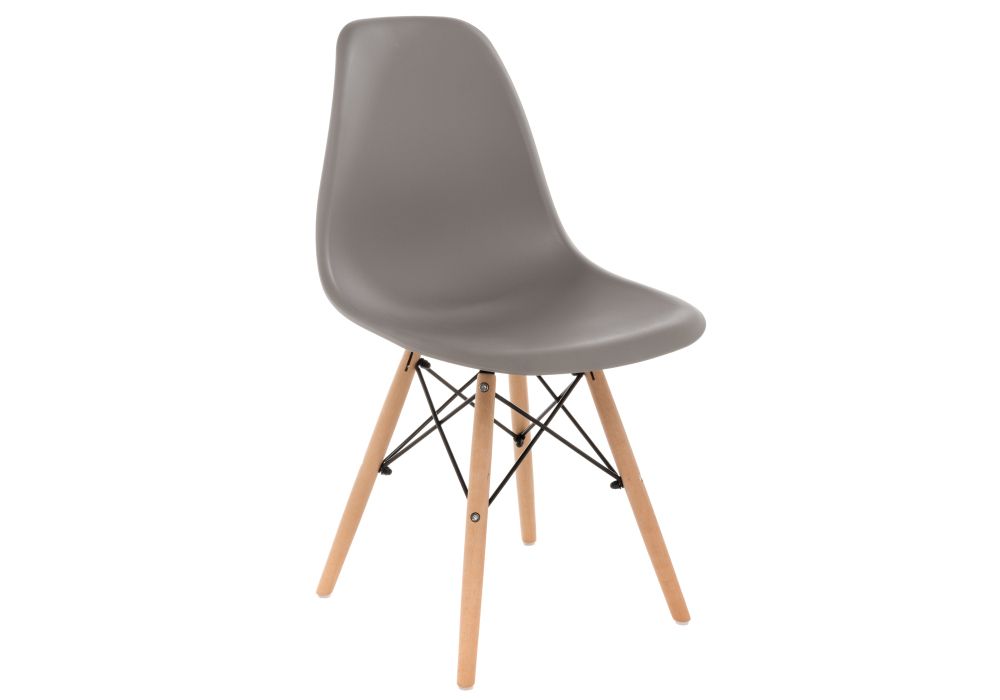 Пластиковый стул Eames PC-015 серый