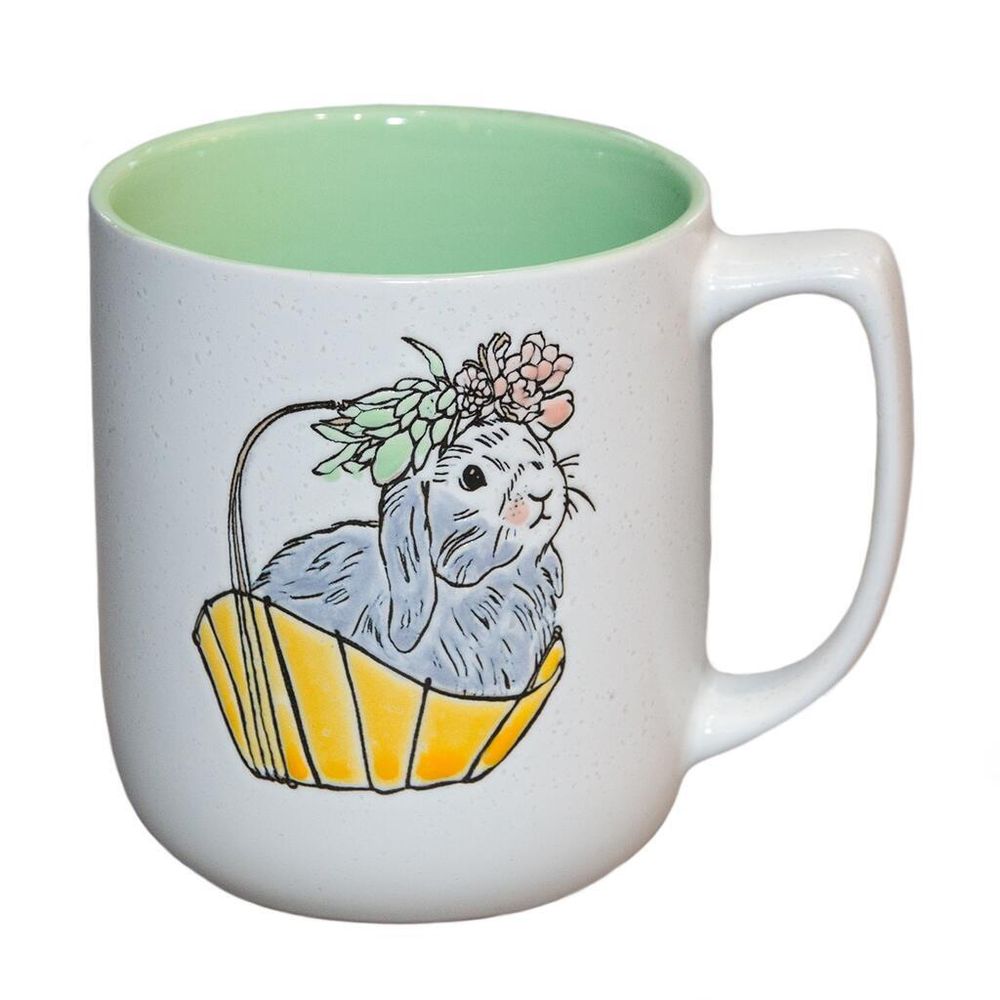 Кружка 500 мл белая " " зеленая внутри P.L. Proff Cuisine