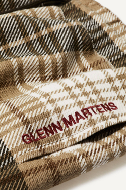 H&M - Glenn Martens Клетчатые спортивные штаны, бежевый