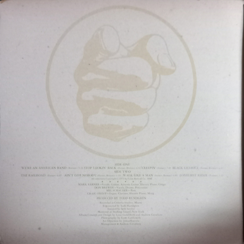 Grand Funk / We're An American Band (Coloured Vinyl)(LP)